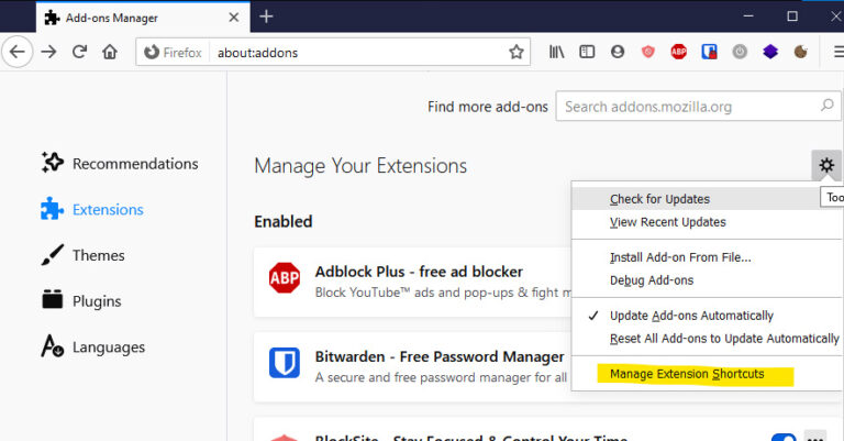 1password firefox extensions stopped working